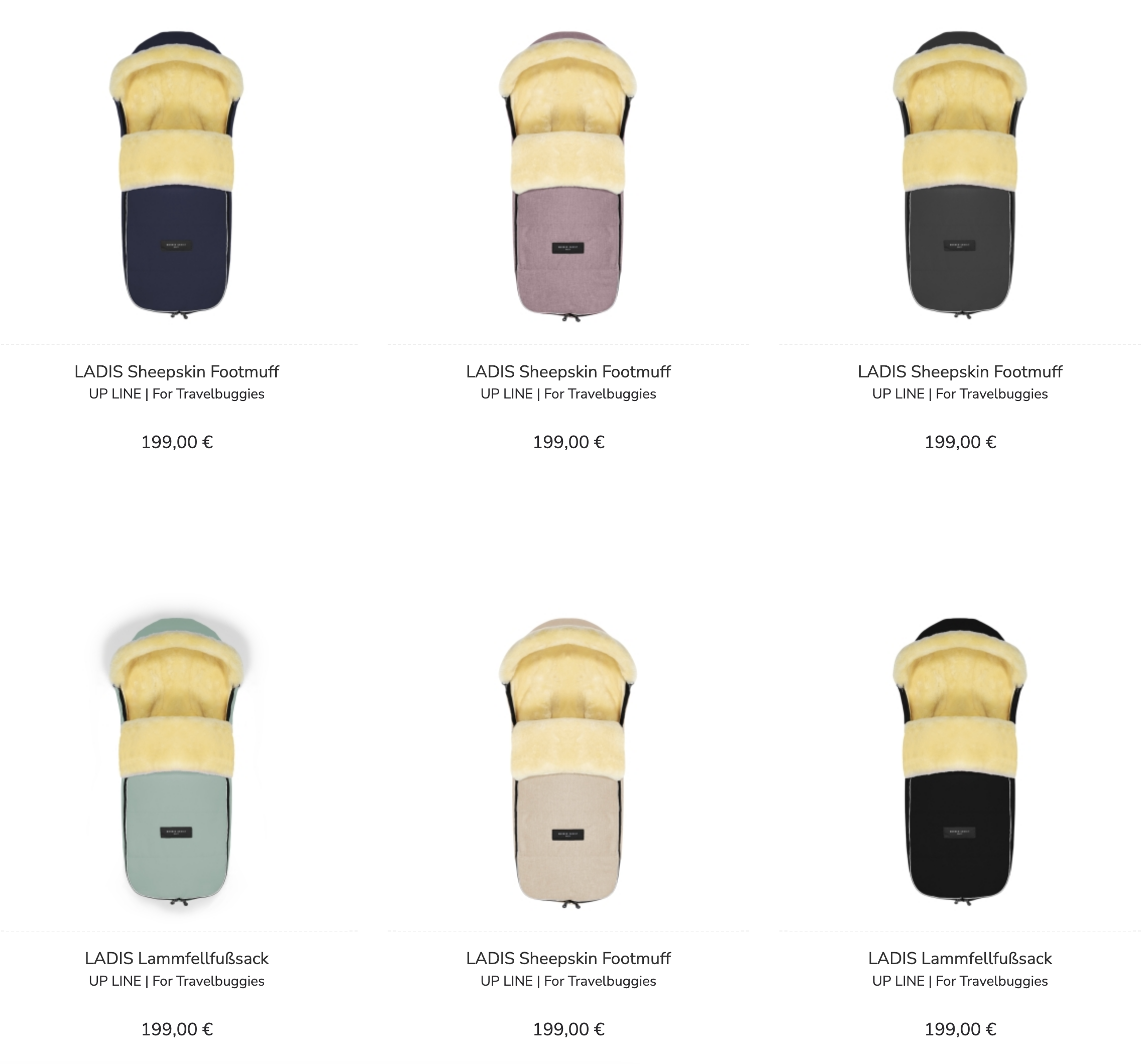 Our LADIS lambskin footmuff is specifically designed for travel strollers like the YOYO®, Joolz Aer+, or Bugaboo Butterfly.